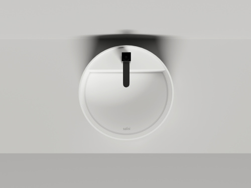 Раковина из искусственного камня S-Stone Salini ARMONIA 130422TMF 50х50 накладная цвет белый - фото 4